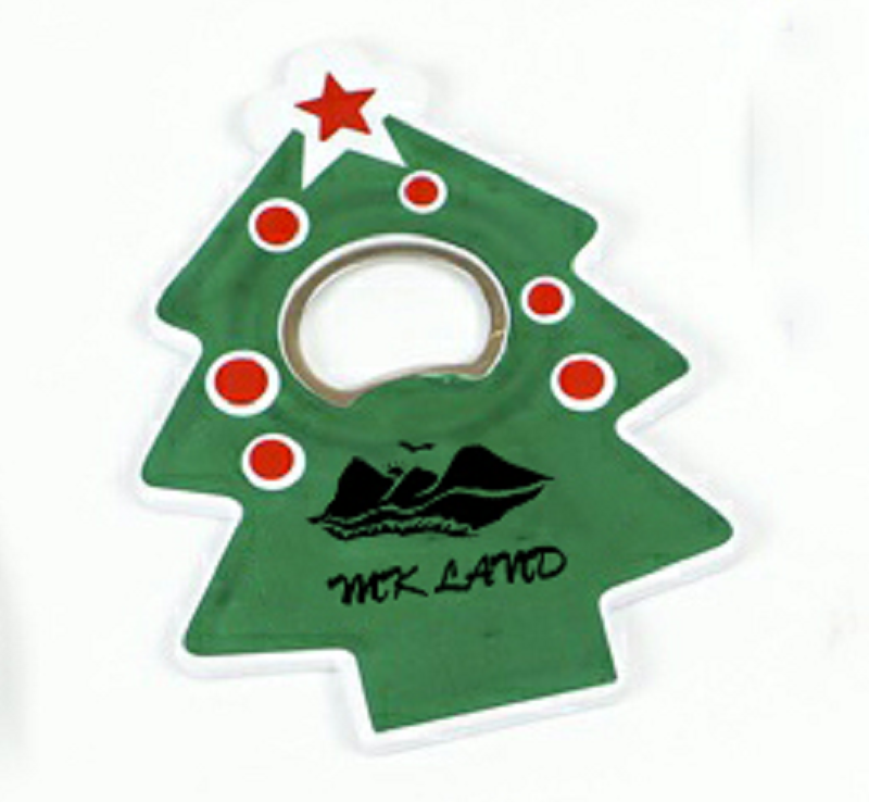 4" Christmas Tree Shape Magnets Bottle Opener 2