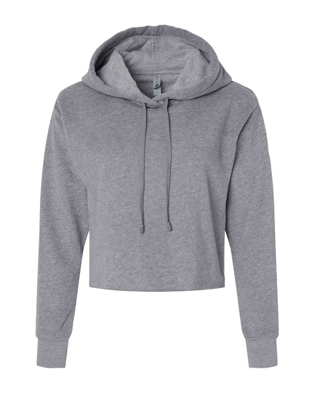 Women's Laguna Sueded Raw Edge Crop Hoodie Sweatshirt - 9384 26