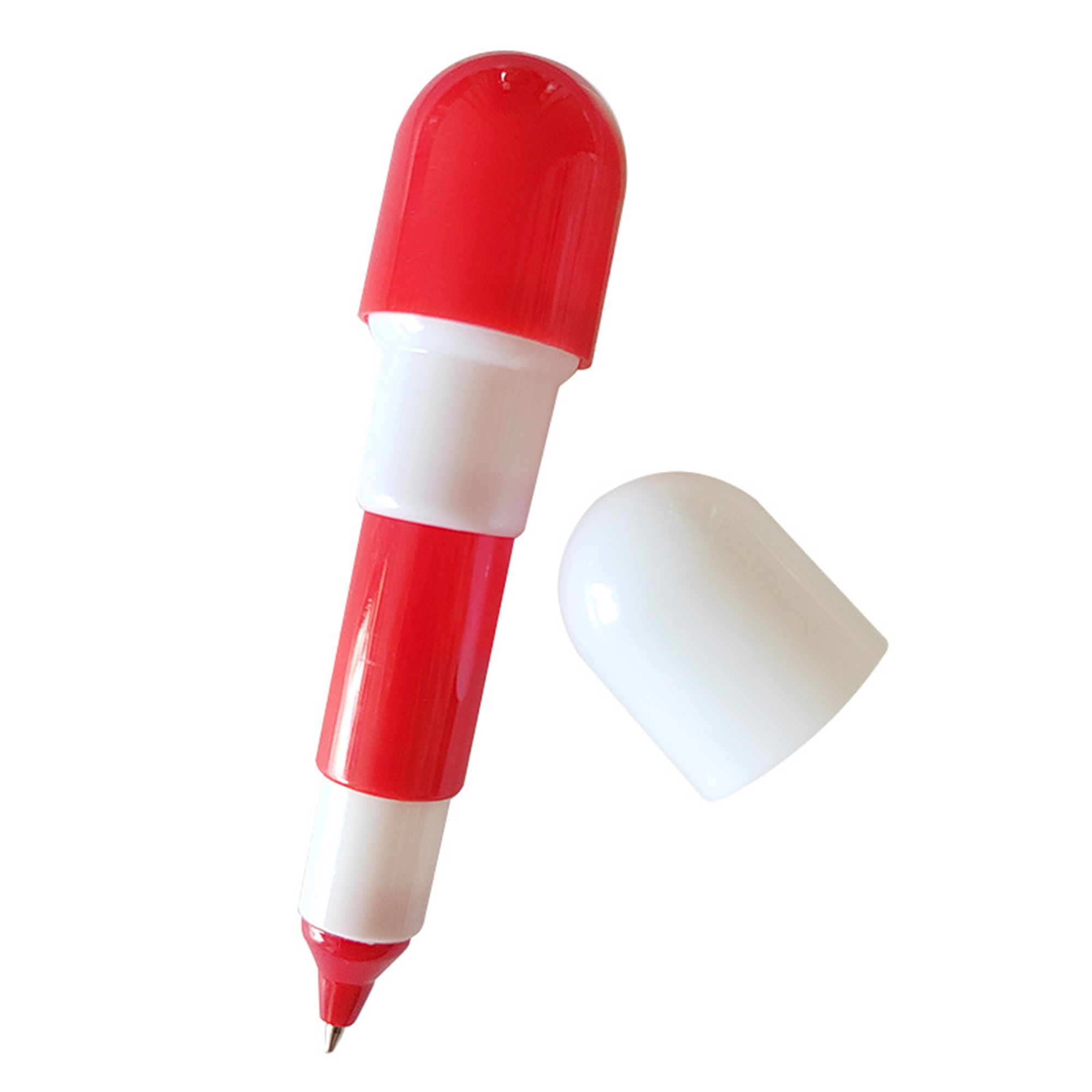 Mini Retractable Ballpoint Pen 2.4" By 1" Blue Ink 3