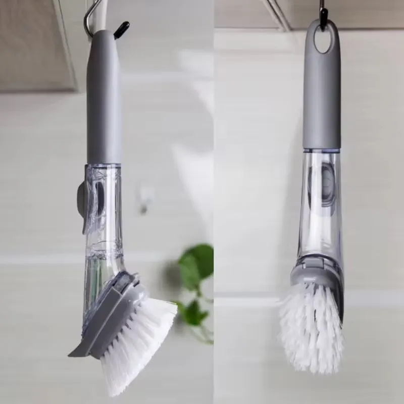 Dish Pot Brush with Soap Dispenser 7