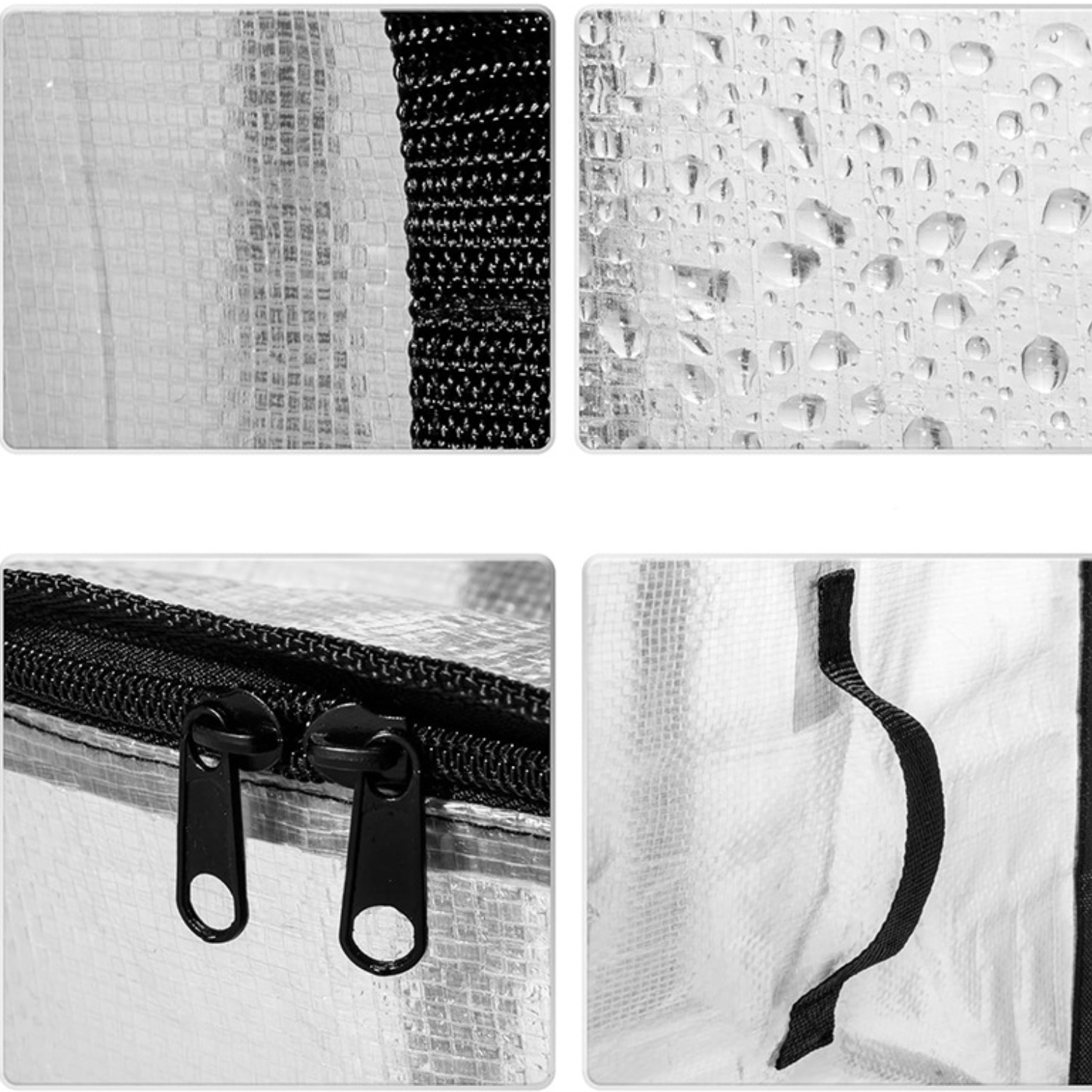 Heavy Duty PP Plastic Large Moving Storage Bag w/ Zipper 9