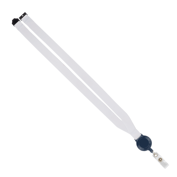 IMPORT 3/4" Dye-Sublimated Lanyard with Retractable Badge Reel and IPH7 back of neck convenience release. 7