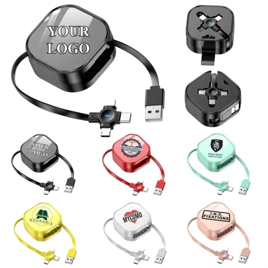 3 in 1 Retractable Charging Cable With Phone Holder 2