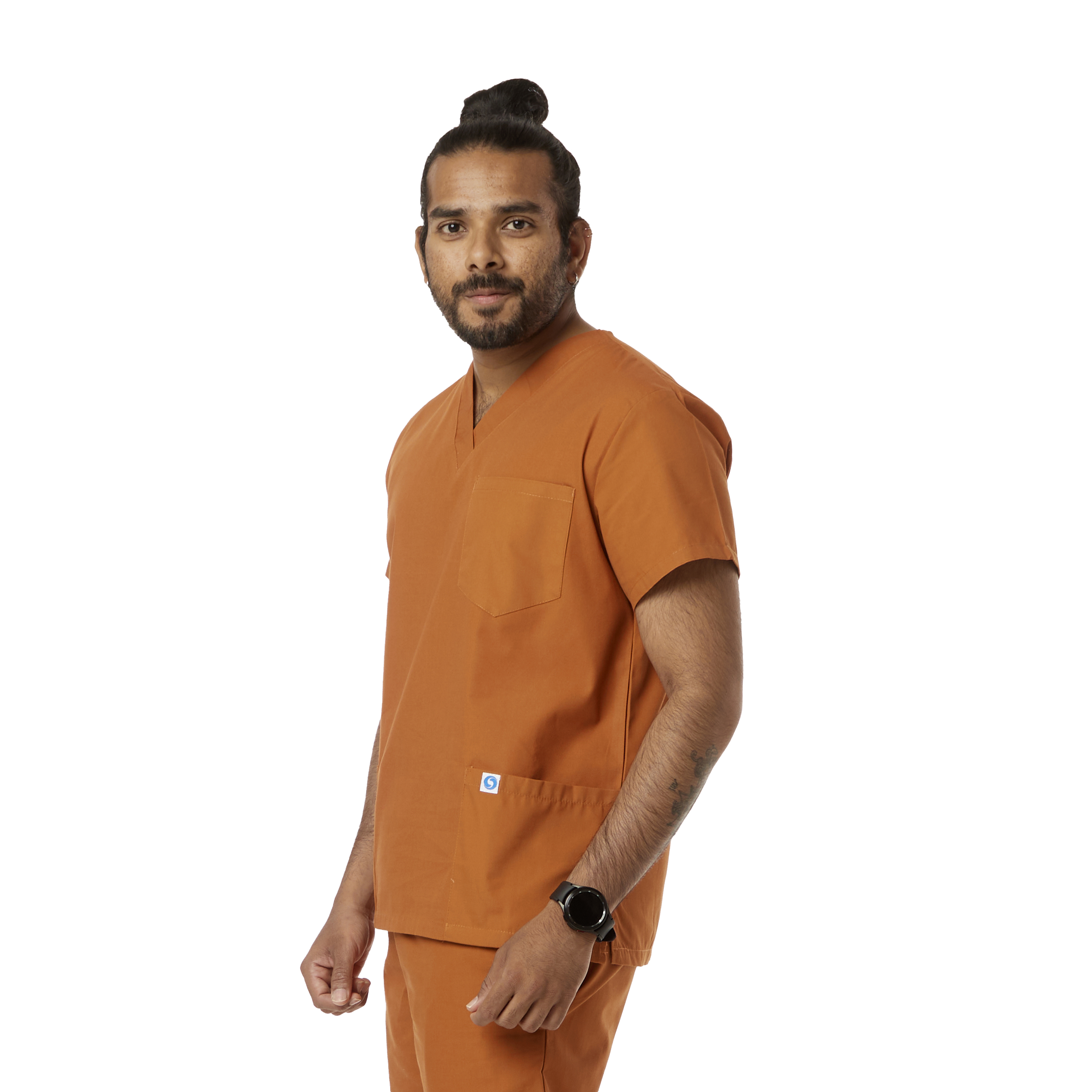 Three-Pocket Scrub Top