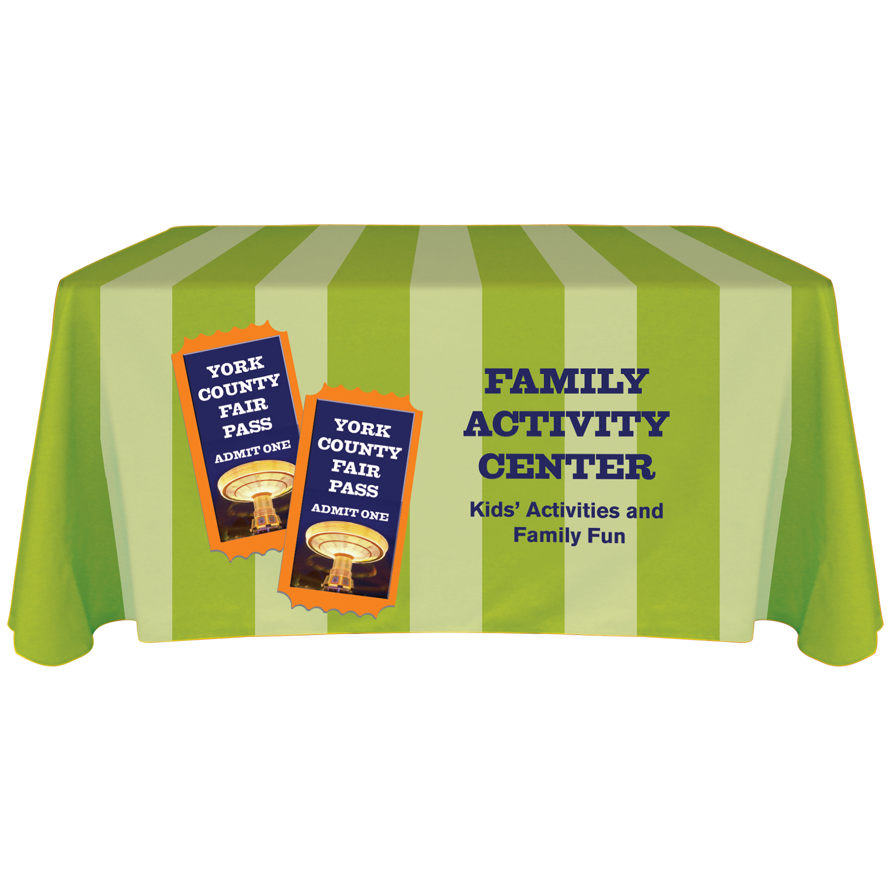 4' Customized Throw Style Table Cover 8