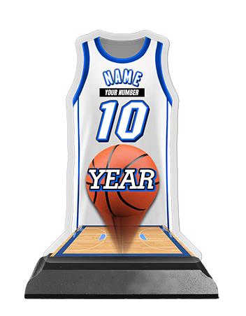Jersey Acrylic Trophy: 6" Jersey Shape (Basketball 1