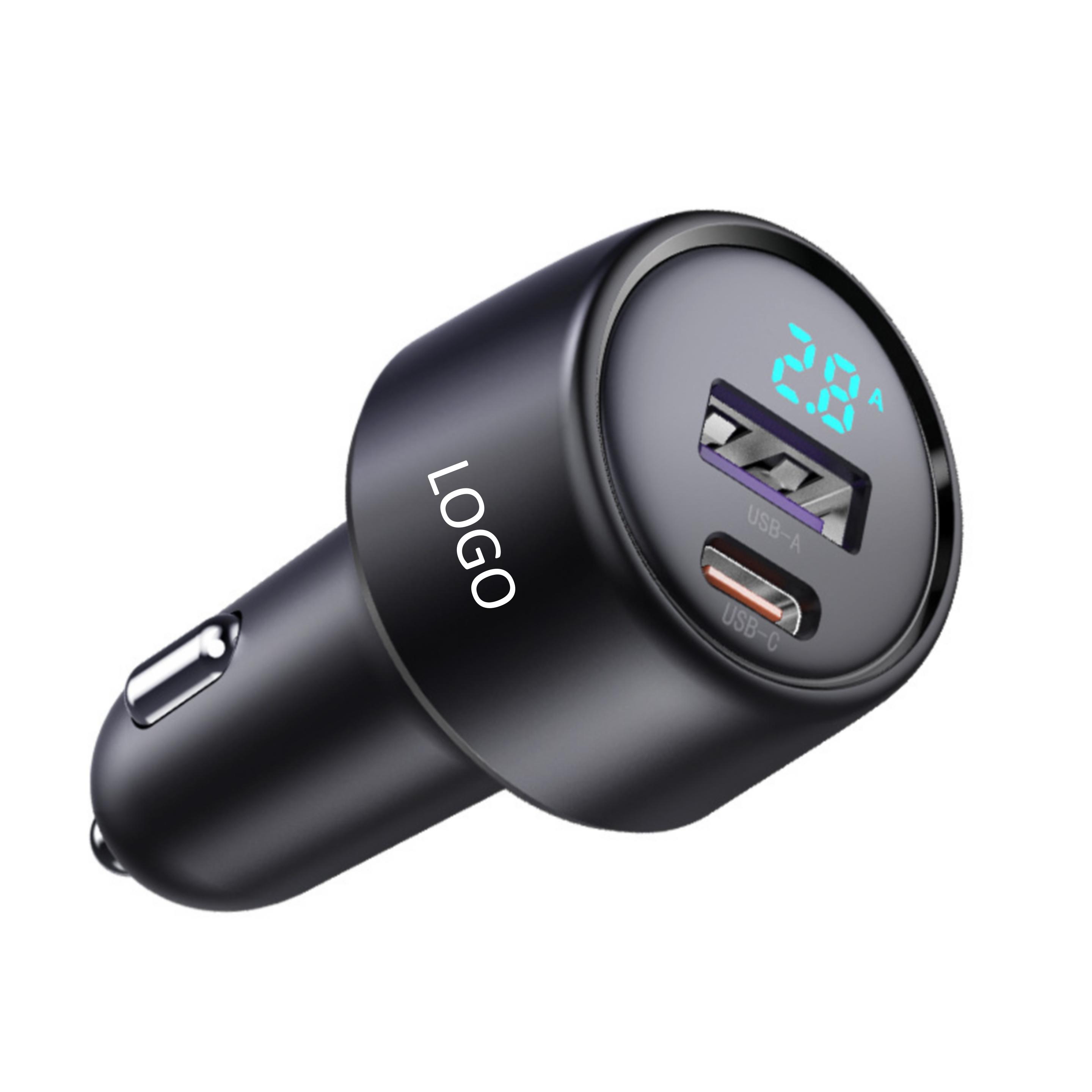 Dual-port super fast charging usb car charger 2