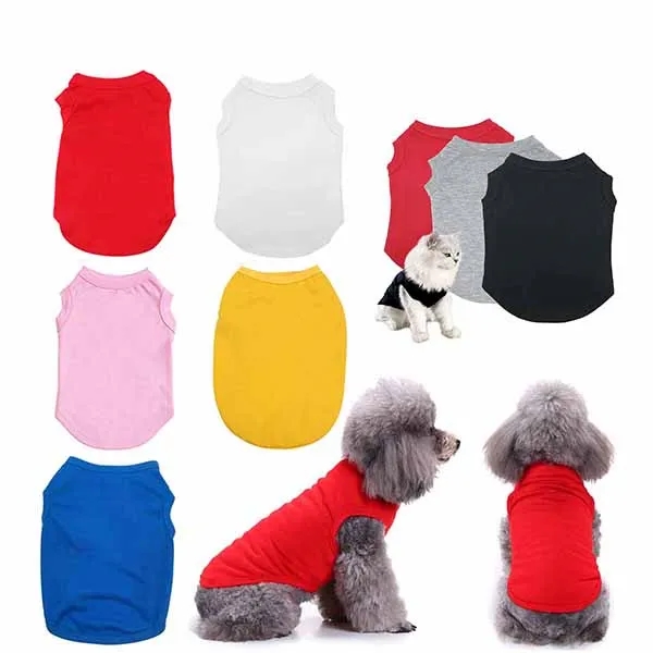 Pet Clothes Vest cat Shirts Dog Apparel coat 4