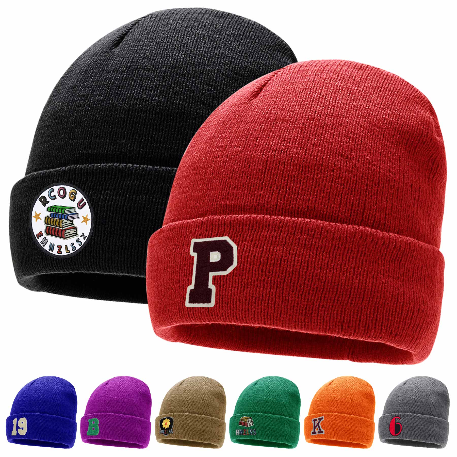 Jacquard Knitting Beanies Hats 1