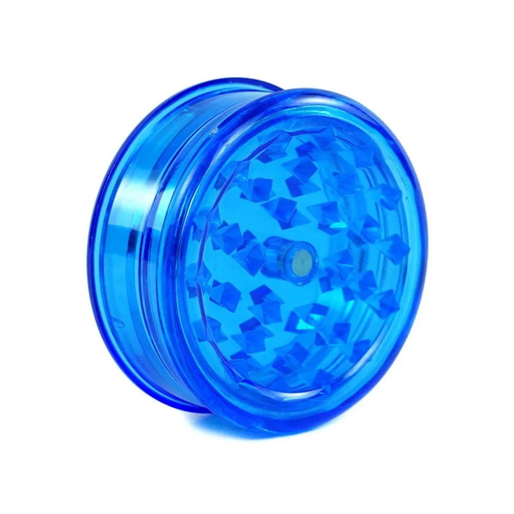 Plastic Flat Smoke Tobacco Weed Grinder 6