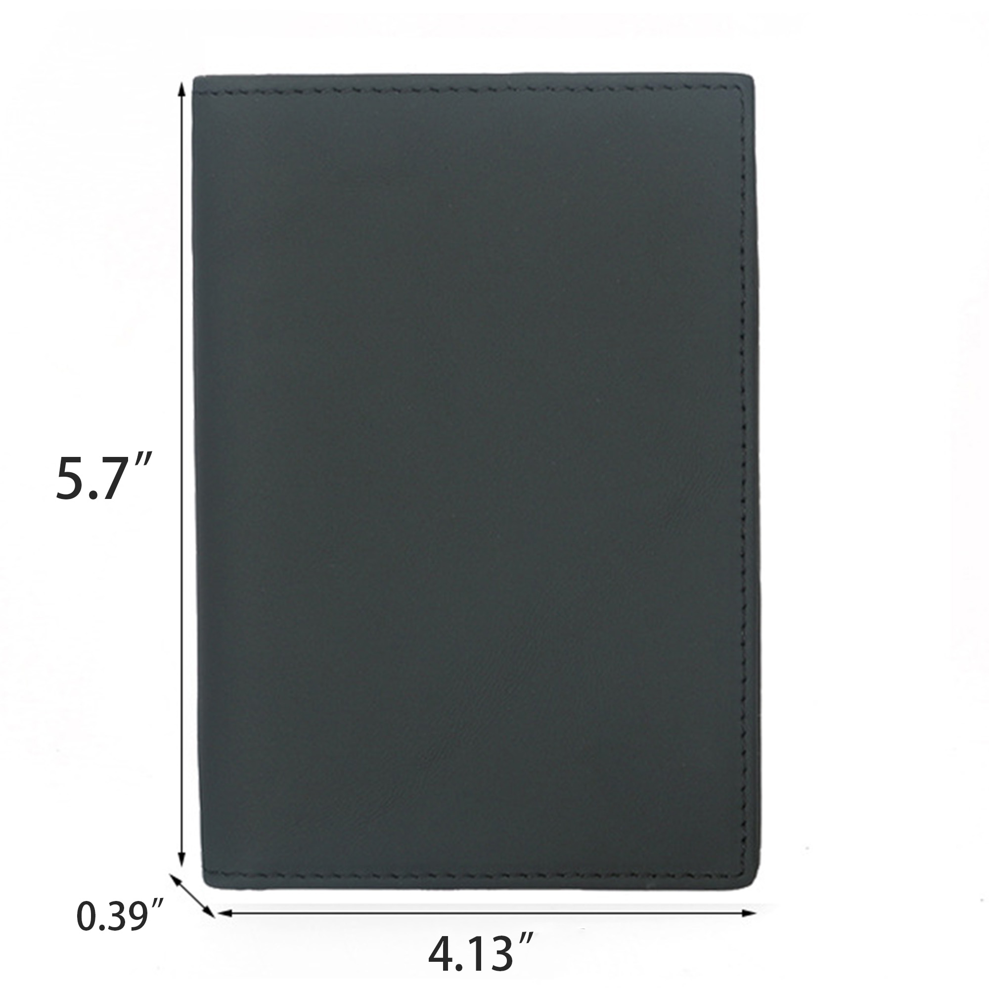 Cowhide Passport Holder Travel Bifold Wallet 6