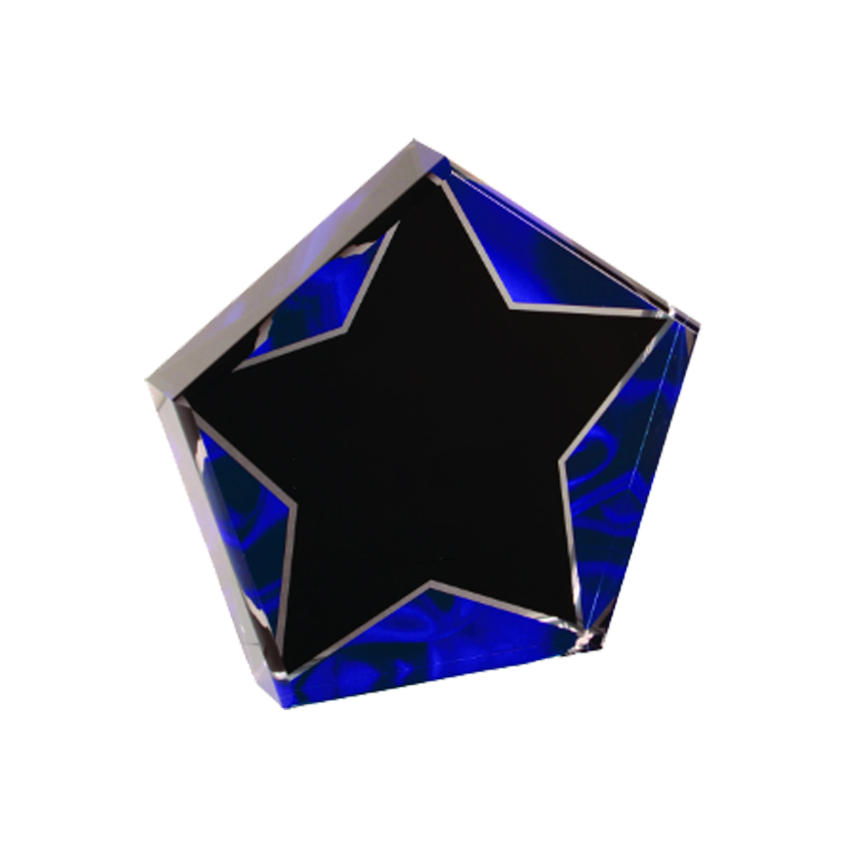 6" Star Blue Velvet Acrylic 3