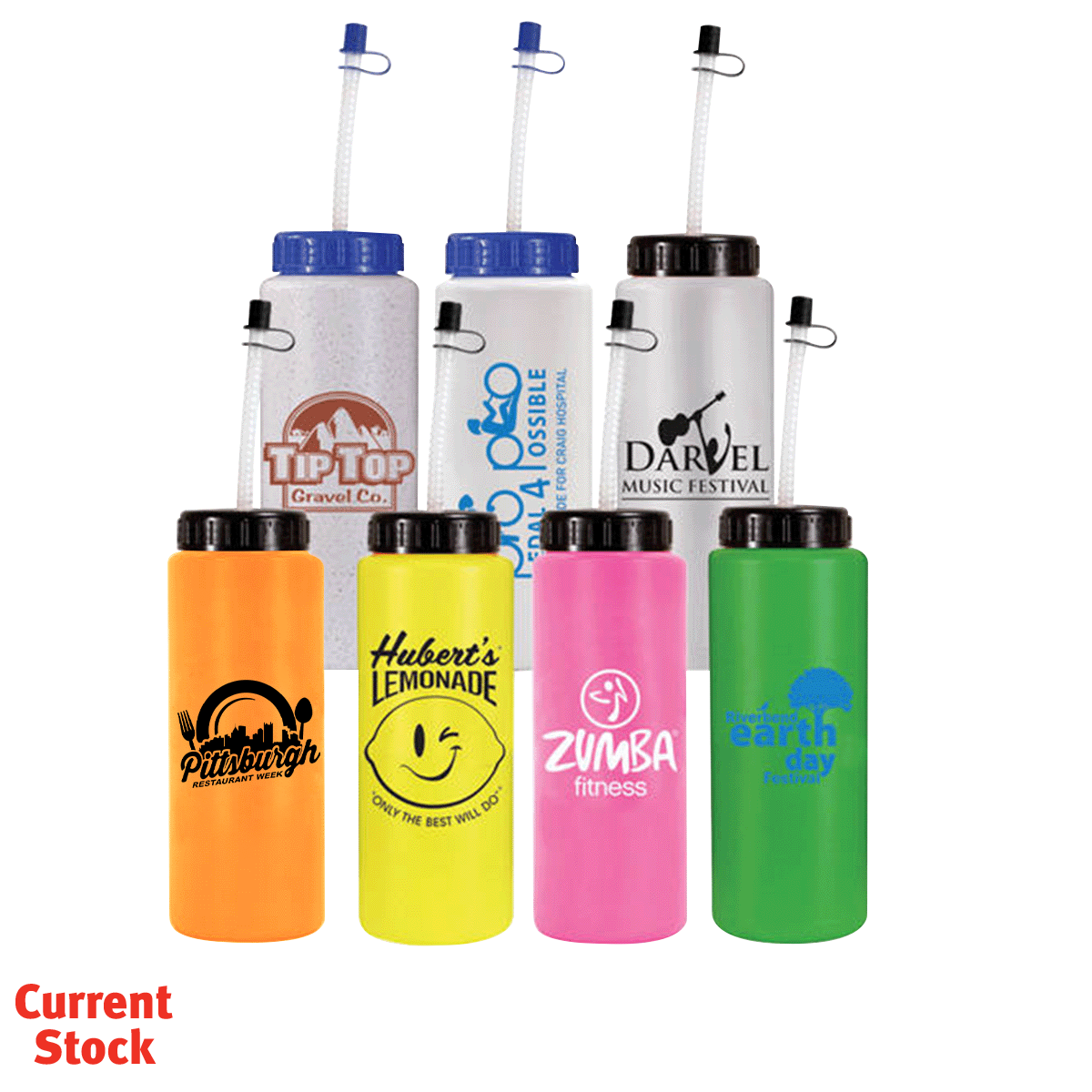 32 oz. Sports Bottle with Flexible Straw 1