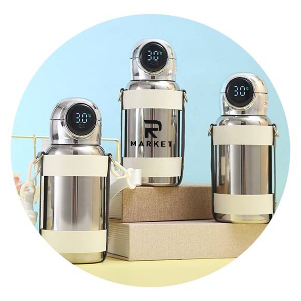 316 Stainless Steel Electroplating Smart Vacuum Cup, custom water bottle with logo imprint 3