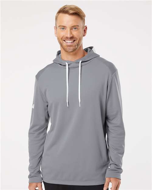 Men's Textured Mixed Media Midweight Hooded Sweatshirt - A530, custom hoodie or sweatshirt with logo imprint 31