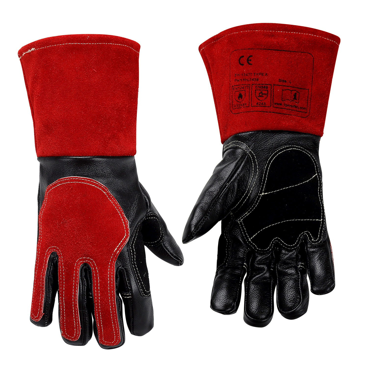 Anti-Impact Leather Welding Mechanic Cut Resistant Gloves 6