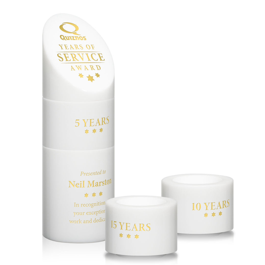 Atlantis Stacker Award - White