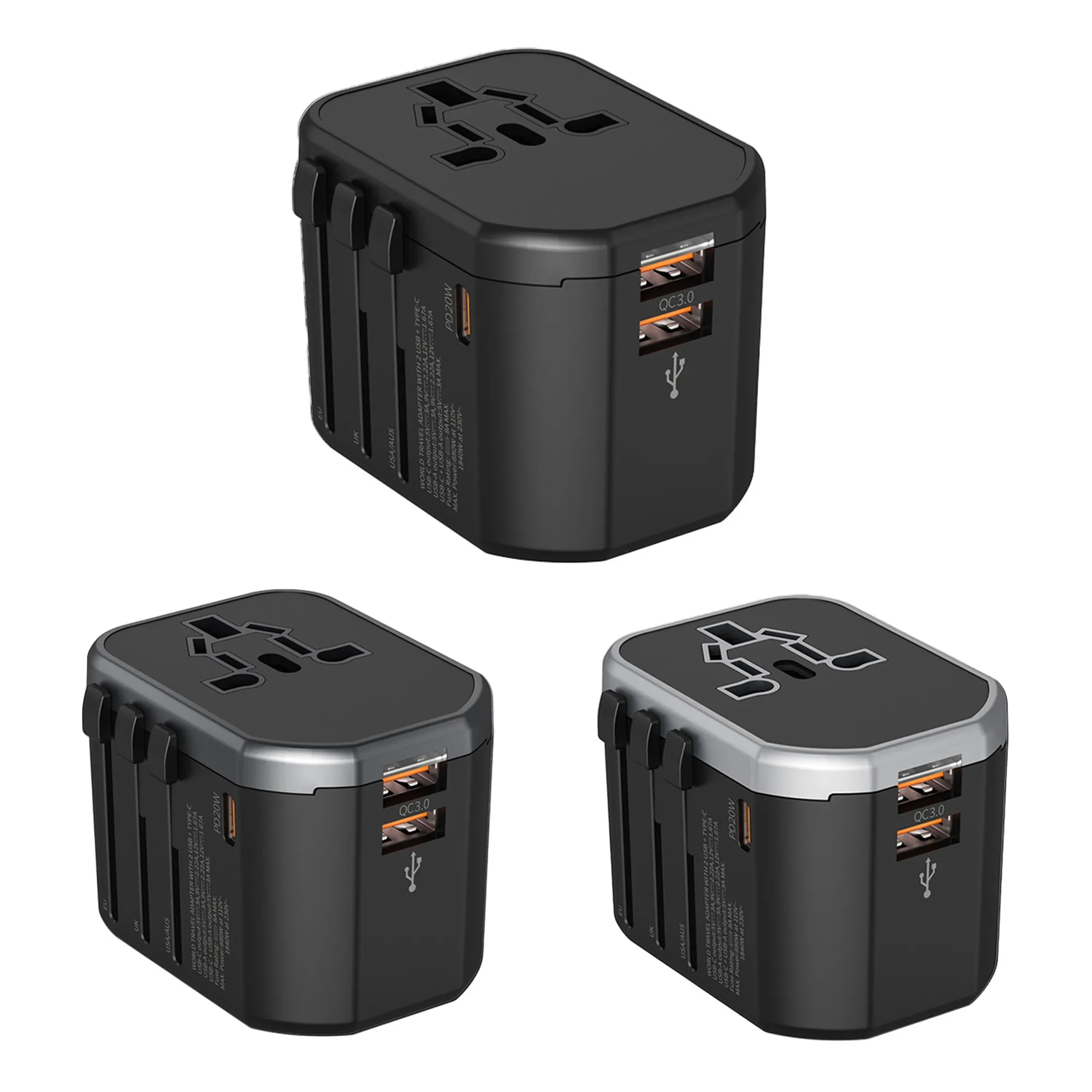 PD Fast Charging 30W Travel Multifunction Adapters