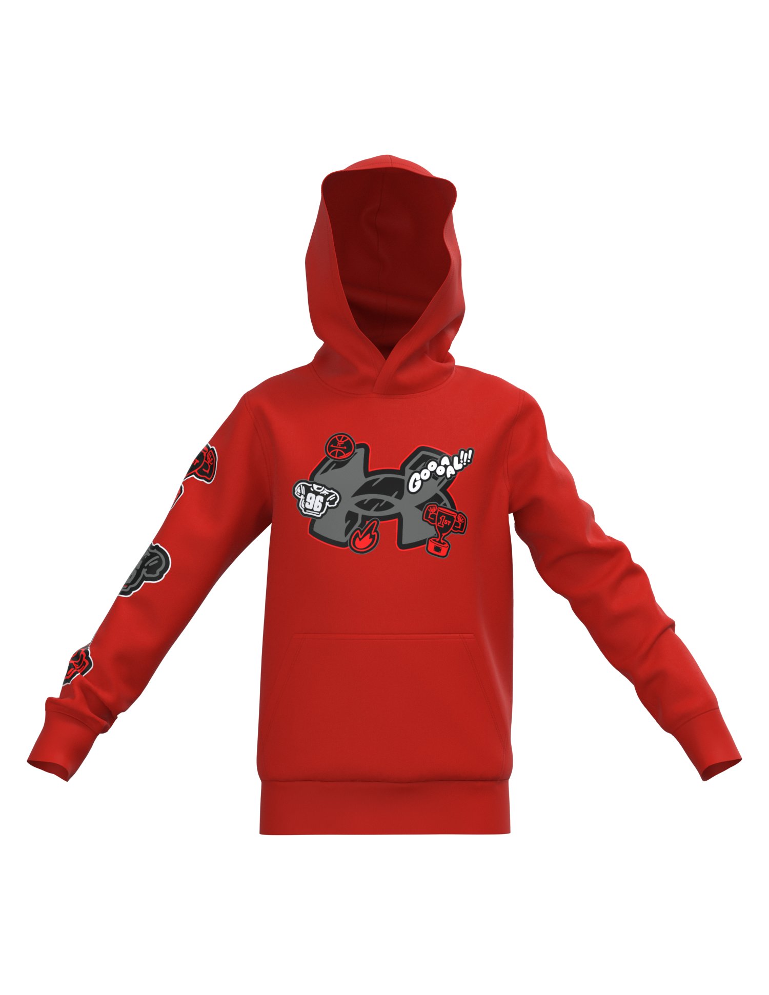 Boys' UA Rival Fleece Trophies Hoodie 3
