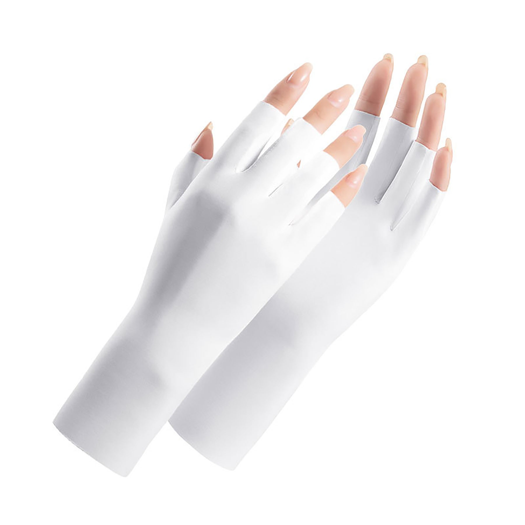 Women Sunblock Fingerless Gloves 2