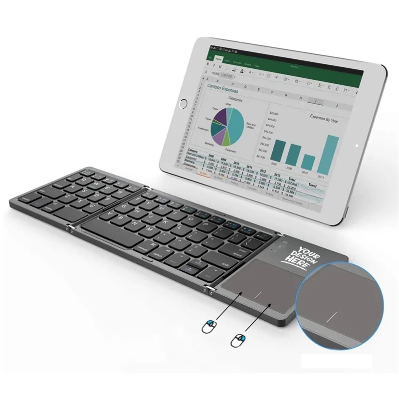 Foldable Keyboard with Touchpad 5