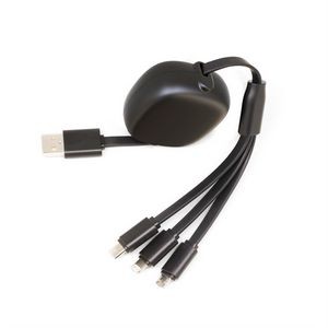3 In 1 Retractable 5A Fast Charging Cable For Phone 2