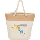 Jute Accent 12oz Cotton Canvas Rope Tote 5