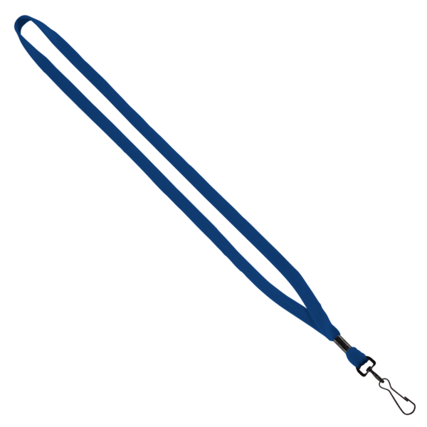 1/2" Cotton Lanyard with Metal Crimp & Swivel Snap Hook 2