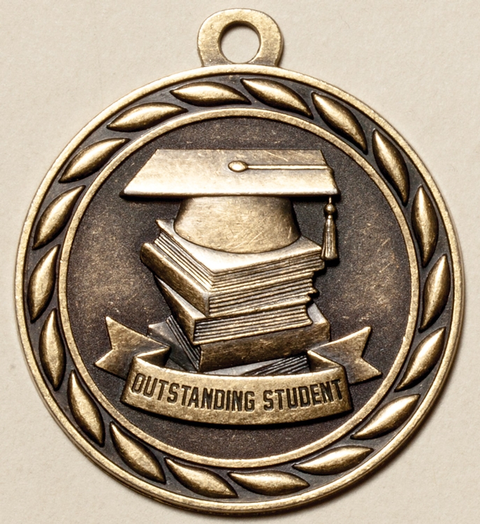 Outstanding Student Medal, 2" 2