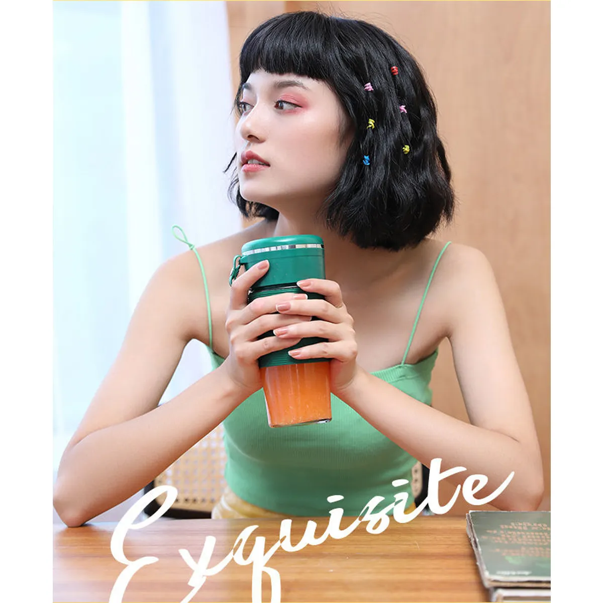 Kitchen Travel Portable Blender USB Rechargeable Juicer 6