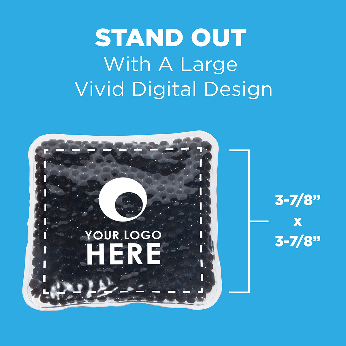 Full-Color Square Aqua Pearls™ Hot/Cold Pack 9