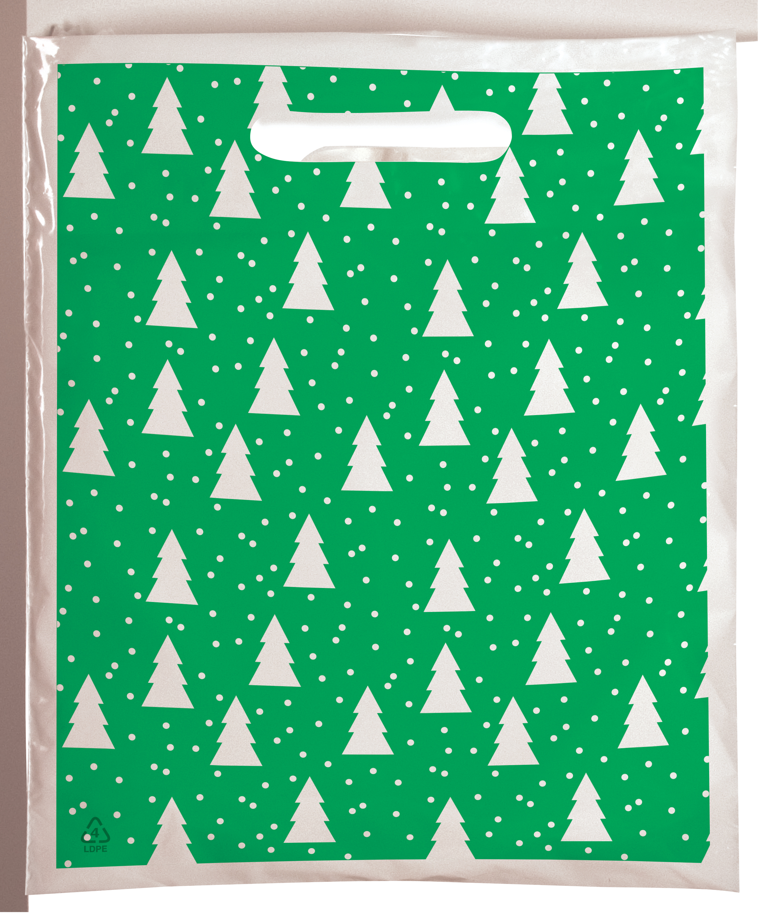 Bold Christmas Trees Seasonal Predesigned Plastic Bag (6" x 9") 5