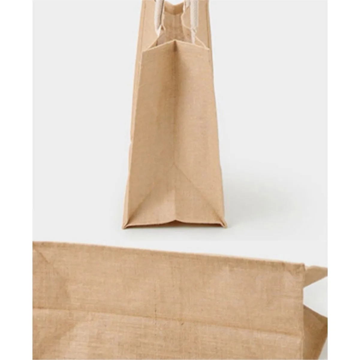 Canvas Jute Beach Grocery Tote Bag With Rope Handles, custom tote bag with logo imprint 7