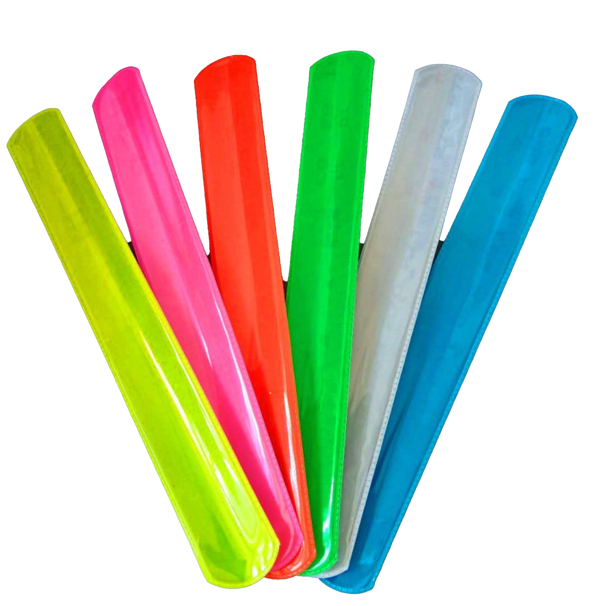 Custom PVC Reflective Slap Bracelet ArmBands 3