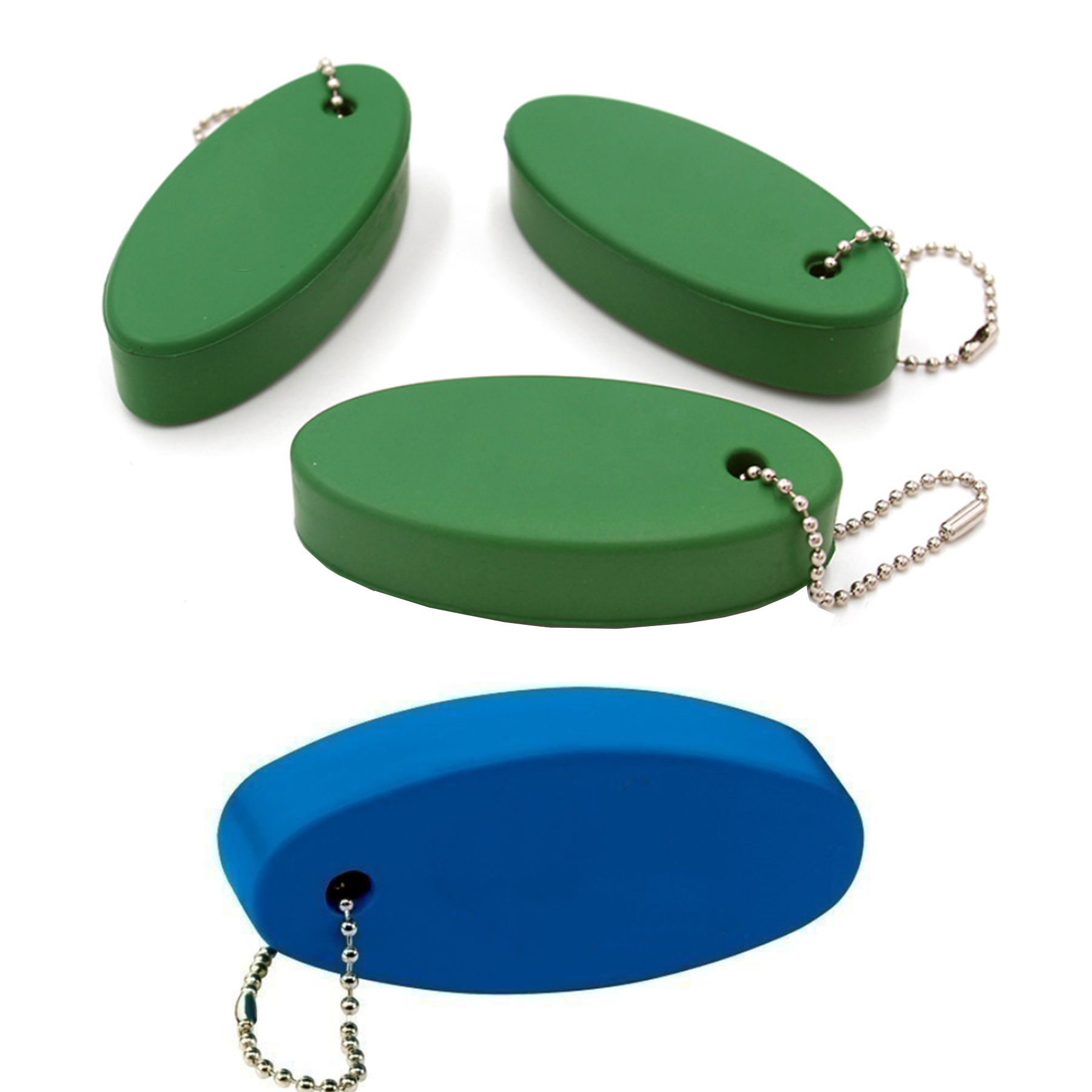 Oval PU Foam Floating Keychain 1