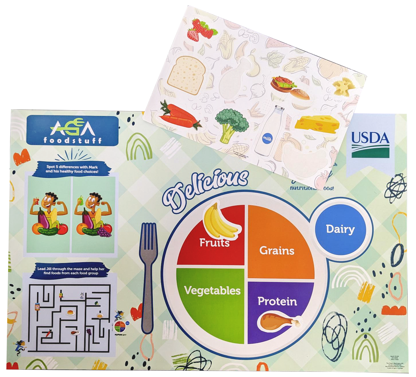 My Plate Healthy Eating Placemat Set - with Repo Sheet 1