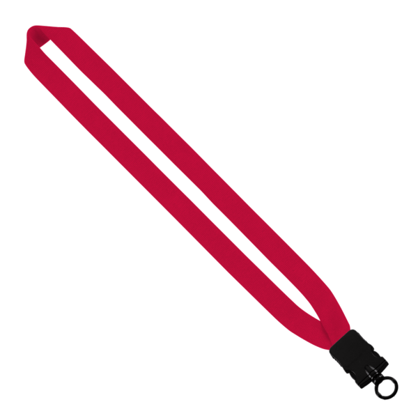 1" Cotton Lanyard with Plastic Snap-Buckle Release & O-Ring 21