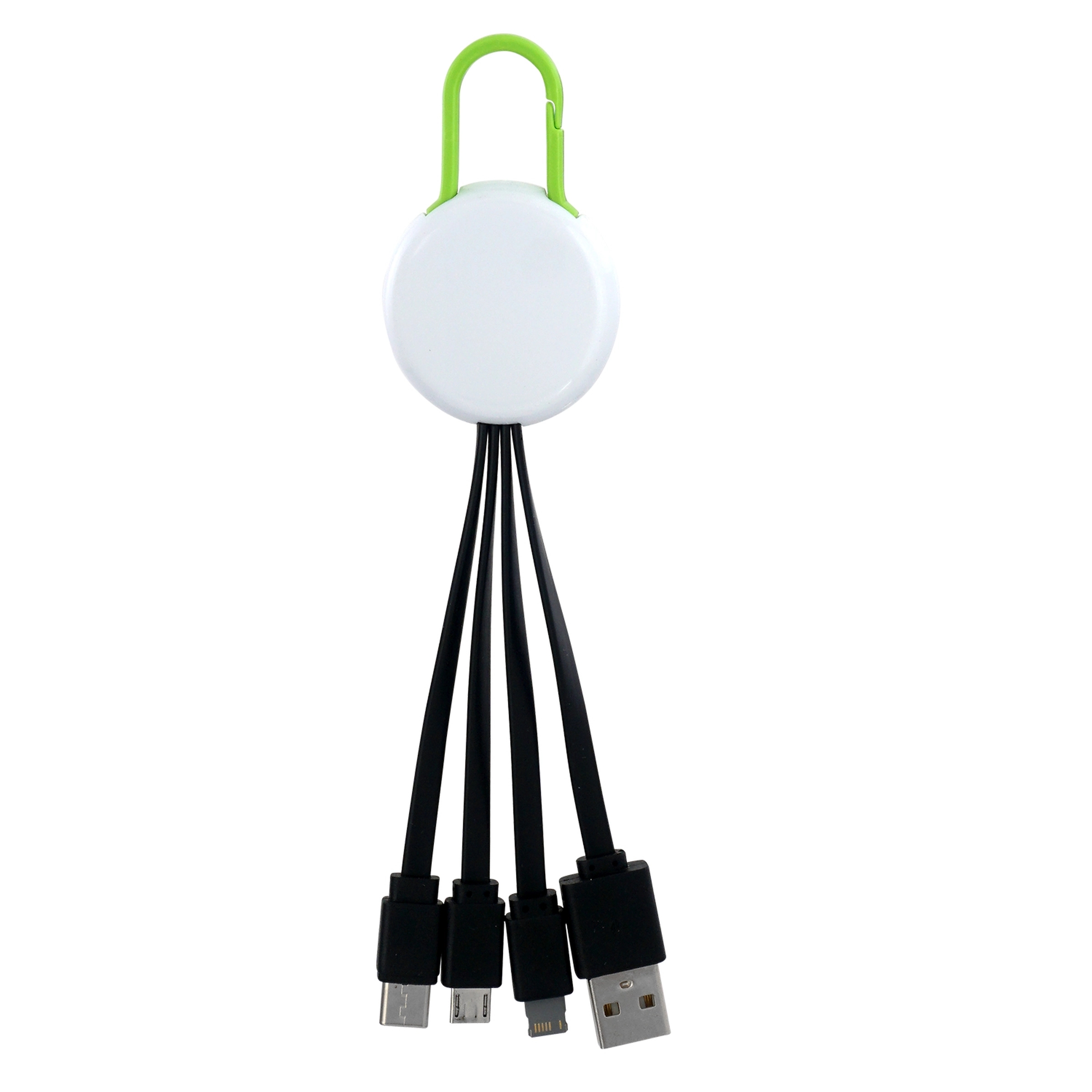 WHITE COLORFUL CLIP 3 IN 1 CHARGING CABLE 34