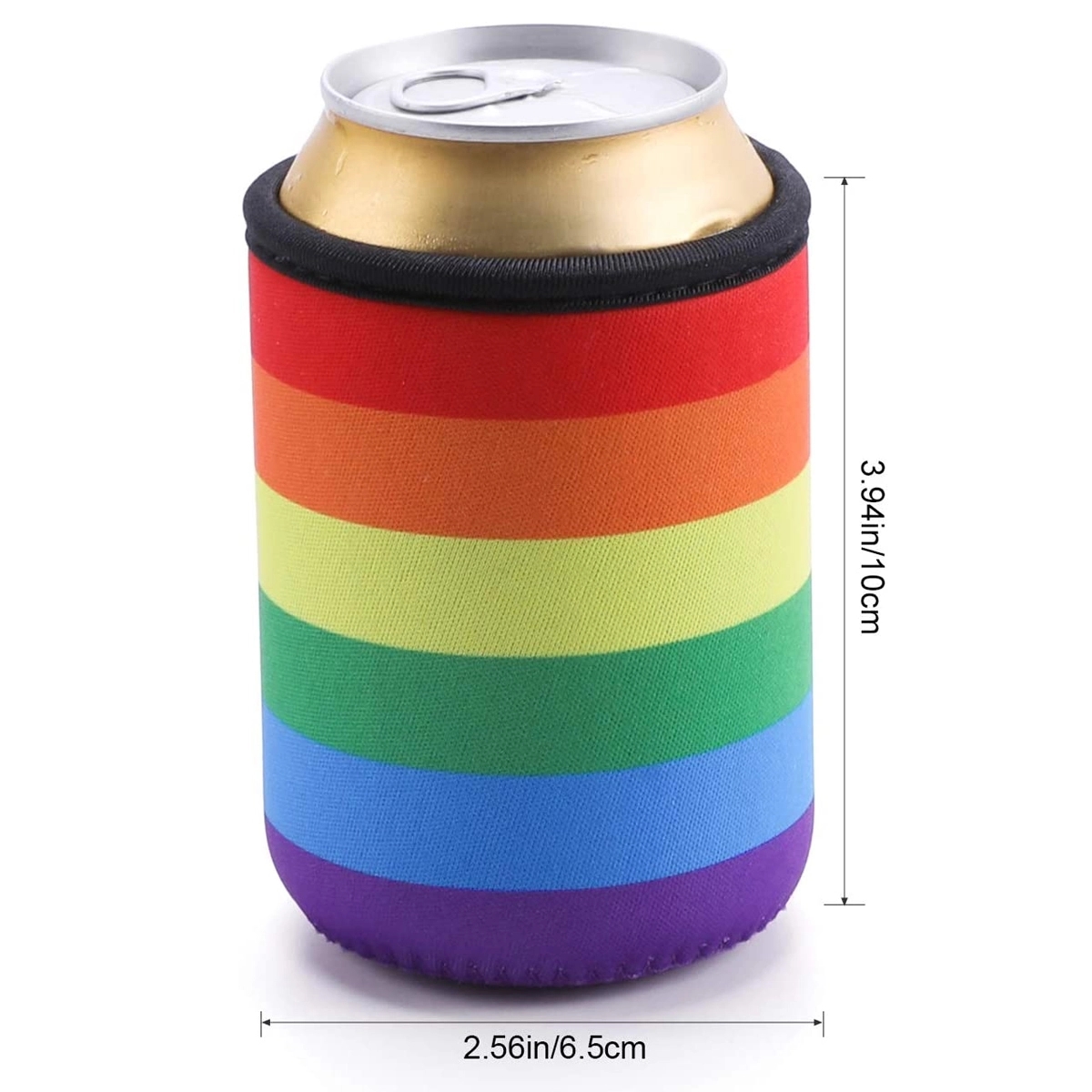 Insulated Rainbow Beer Can Sleeve 6