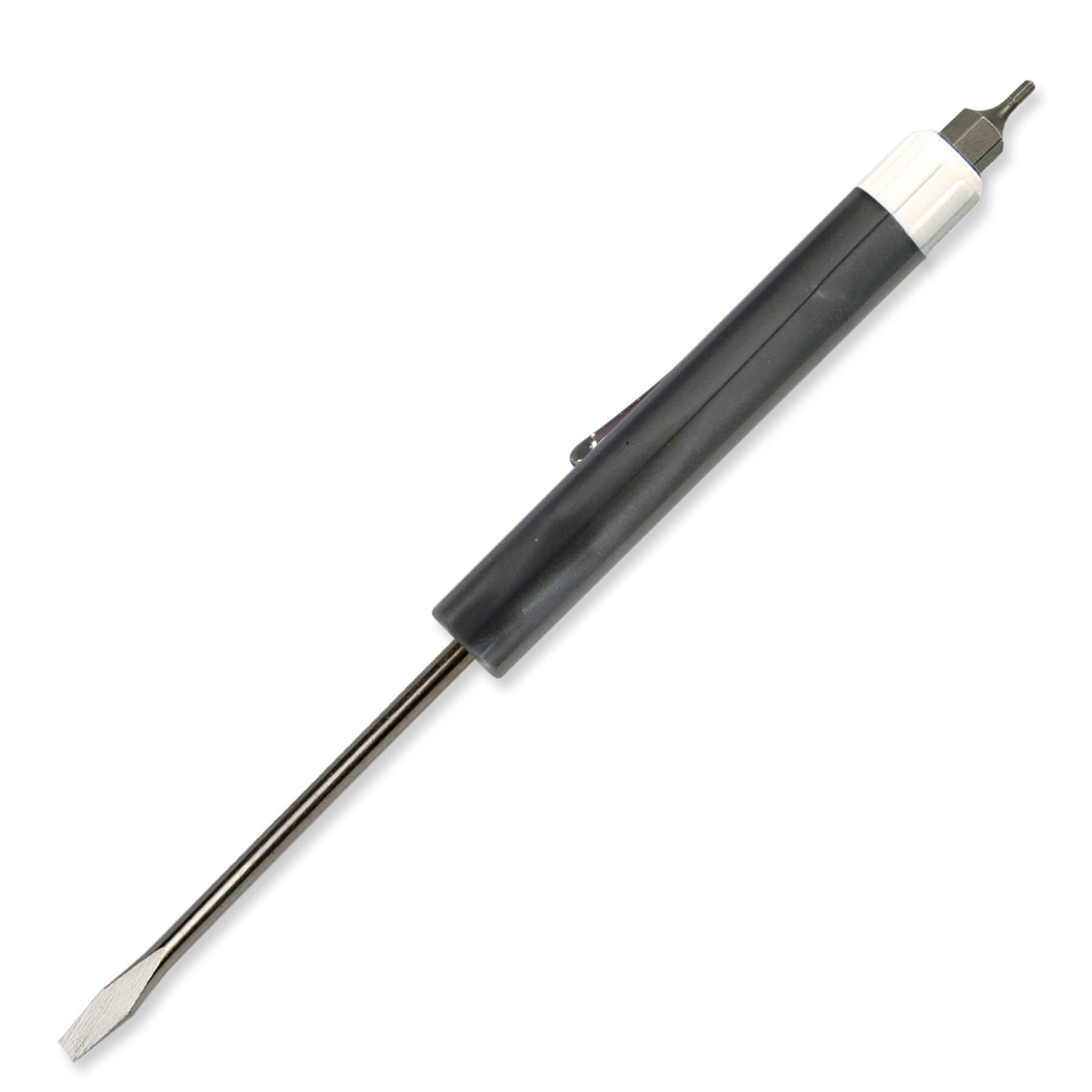 Pocket Screwdriver - 1/8" Flat Tip Blade w/Hex Bit Top 31