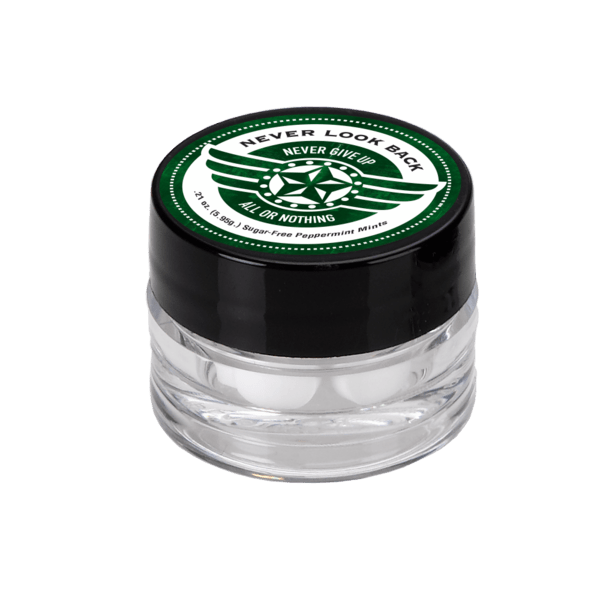 1" x 1 1/2" Single Jar Cap with Mints 12