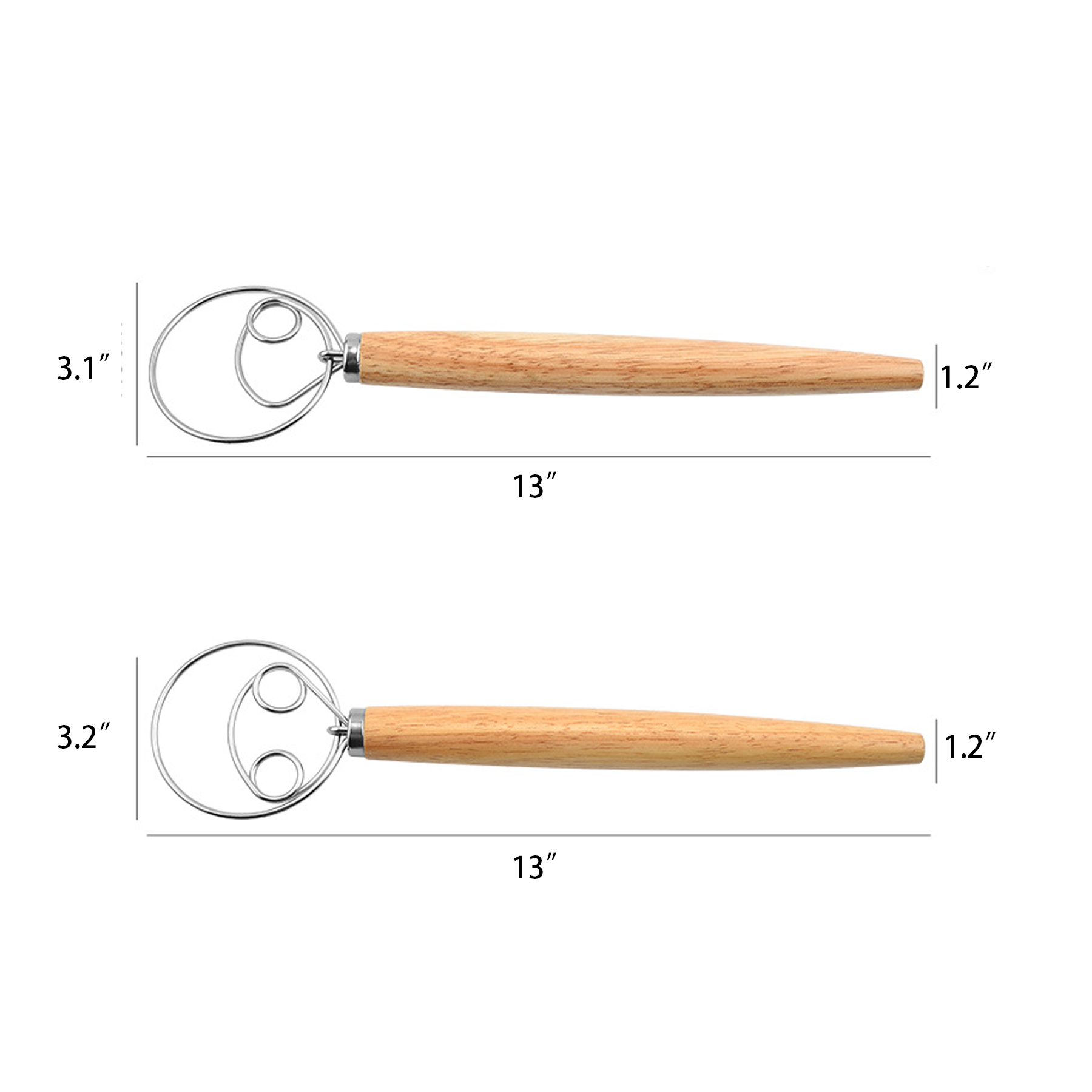 Danish Whisk Bread Dough Hand Mixer 3