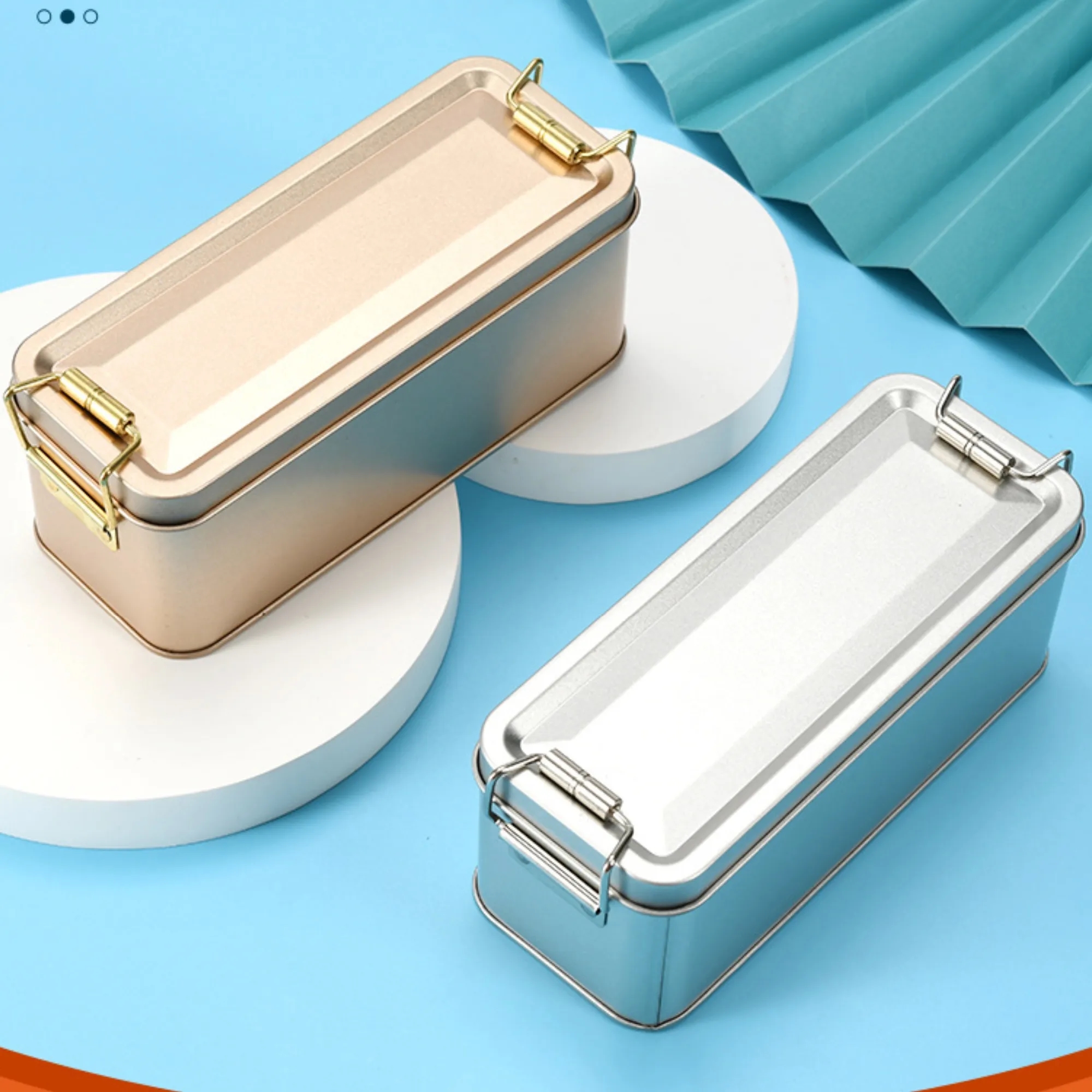 Biscuit Tin Airtight Food Container For Cookie Treat Storage 2