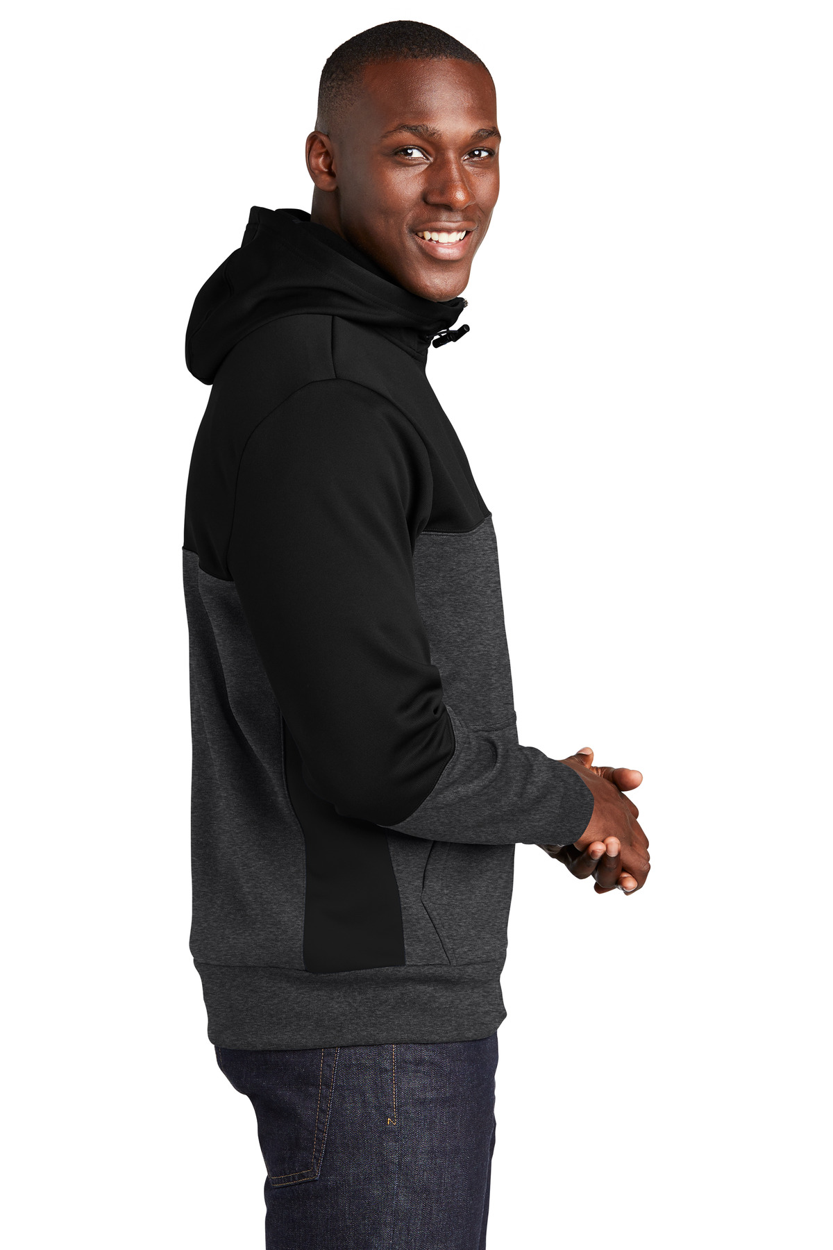 Sport-Tek Tech Fleece Colorblock Full-Zip Hooded Jacket. ST245 17