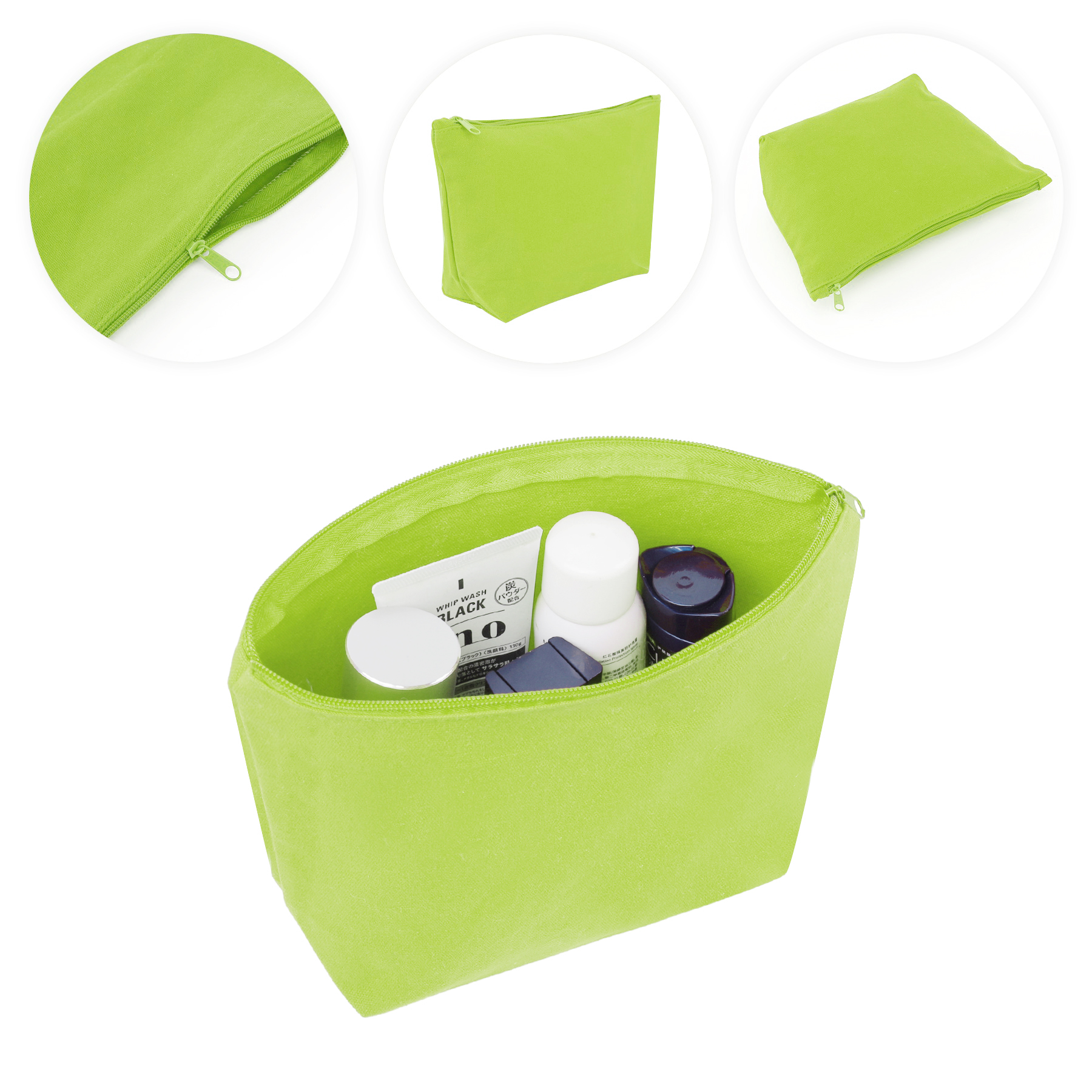 Large Canvas Travel Cosmetic Bag 10