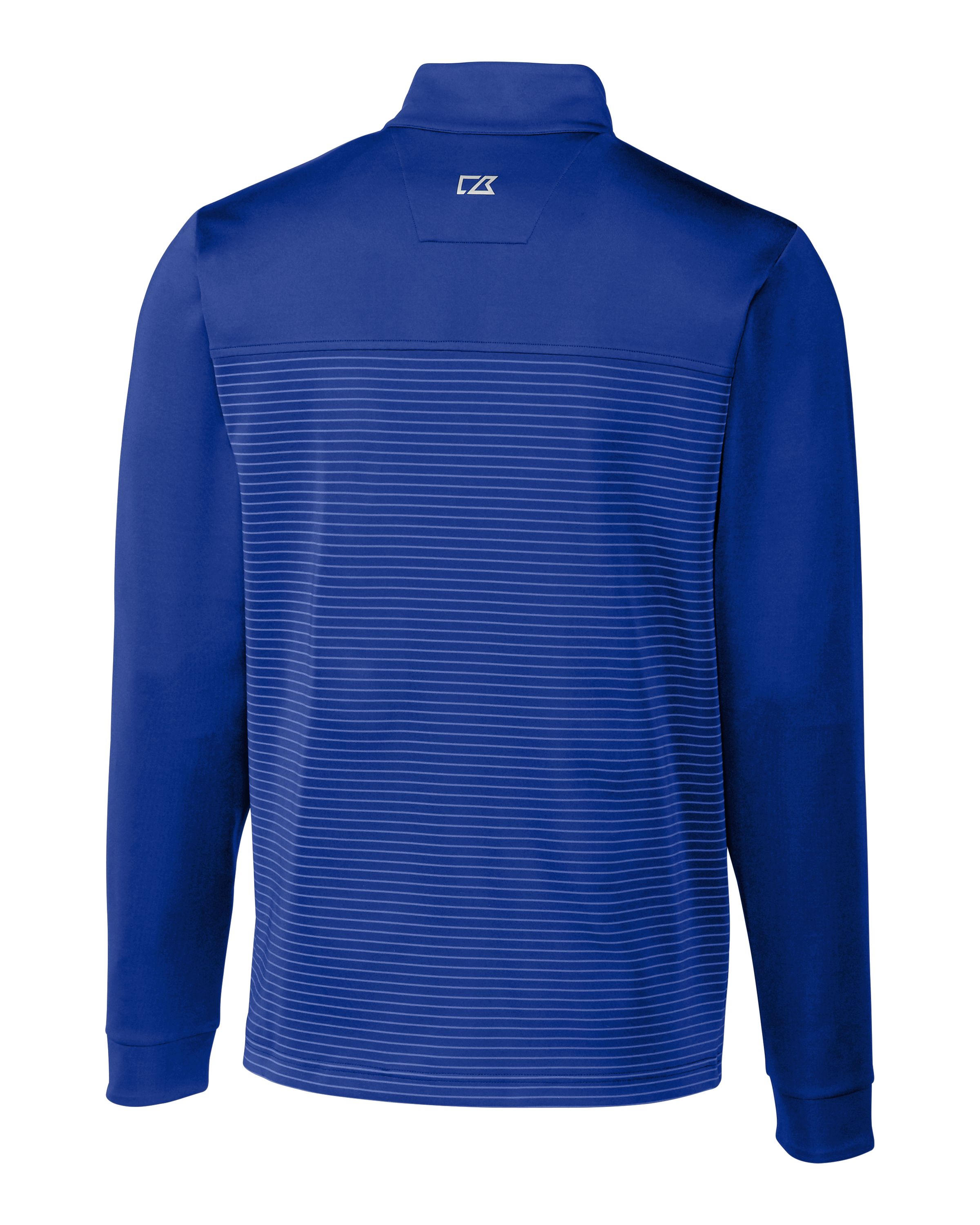 Cutter & Buck Traverse Recycled Smooth Stretch Mens Stripe Quarter Zip Pullover 63