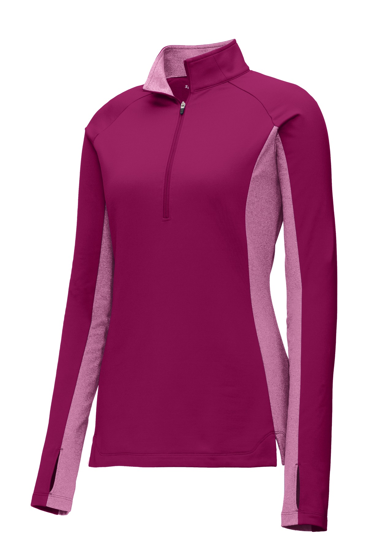Sport-Tek Women's Sport-Wick Stretch Contrast 1/4-Zip Pullover. LST854 9