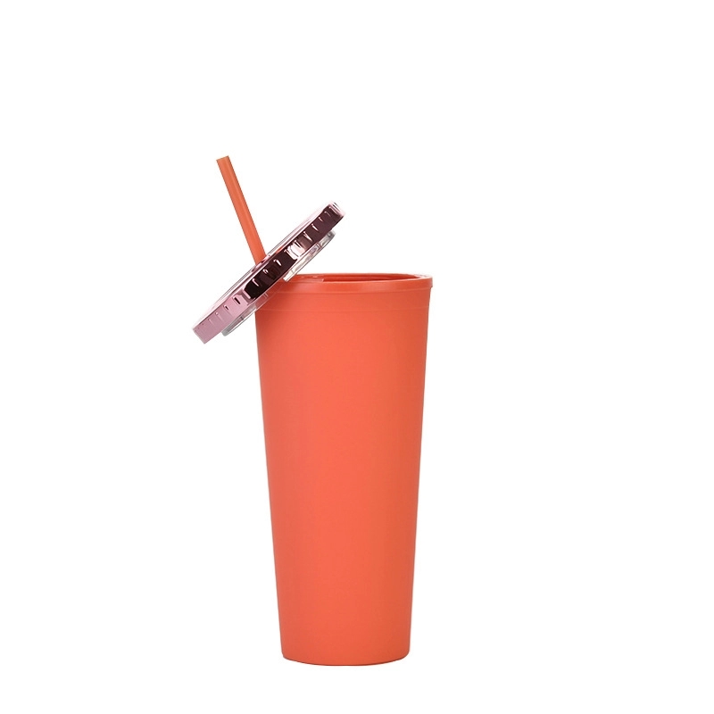Custom 24 oz AS Plastic Material Tumbler With Straw 4