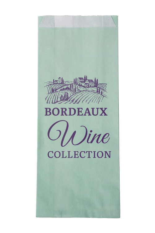 One-color Colored Paper Bag Green (5" x 12" x 2")