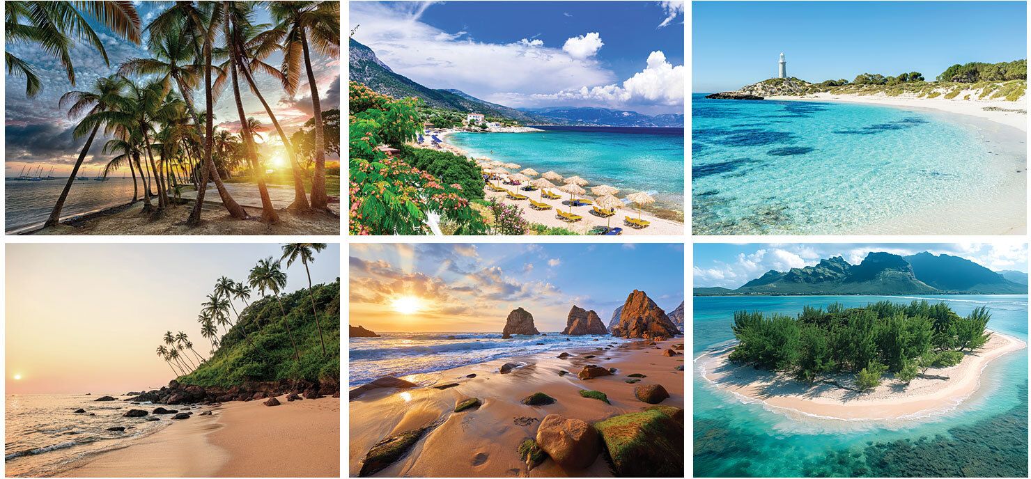 BEACHES FULL COLOR DESK CALENDAR 14